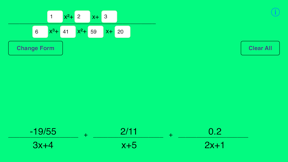 Partial Fractions screenshot