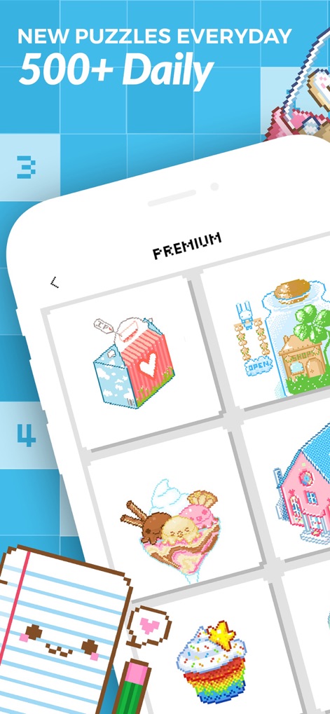 Color By Number! Pixel Art - color-by-number-daily-pixel-art-puzzles