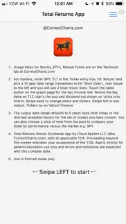 total returns stocks dividends iphone screenshot 1
