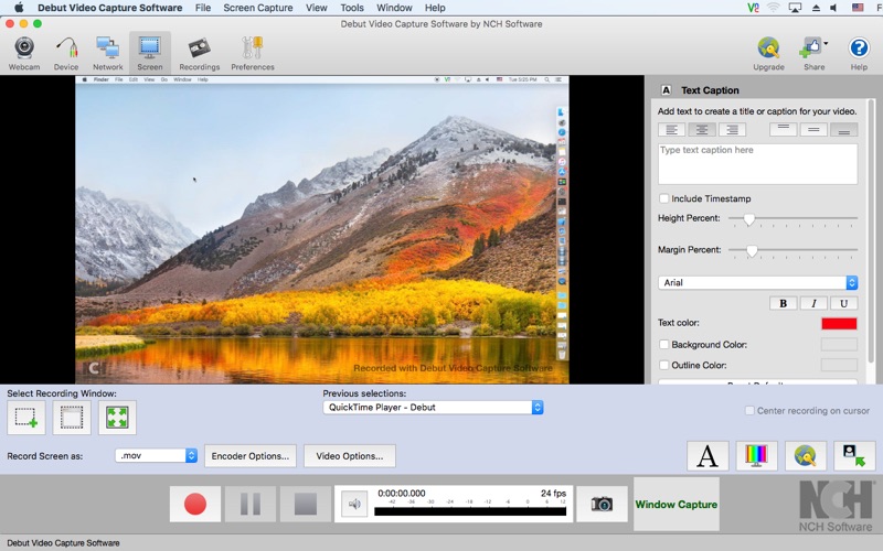 debut video capture software iphone screenshot 1