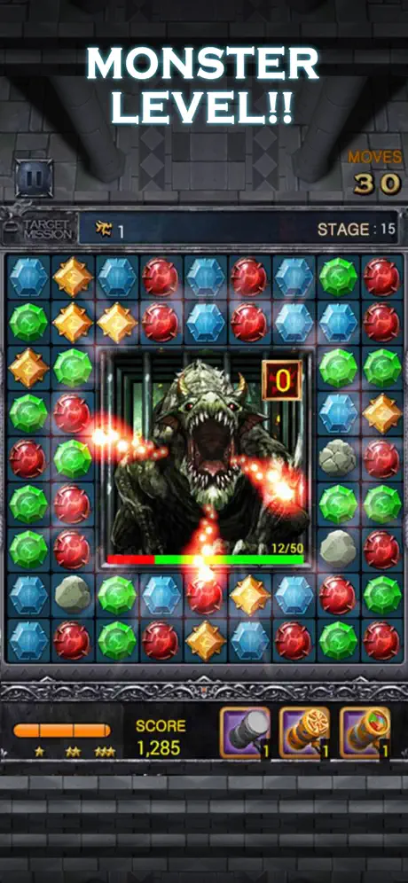 Jewels Dragon Quest - Match 3