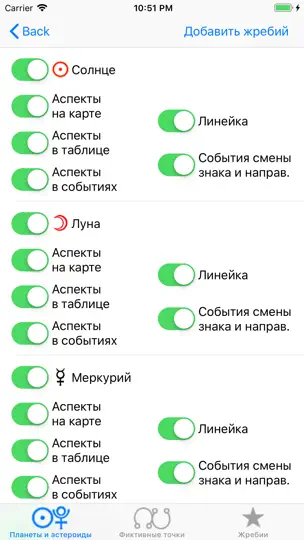 Скриншот Астрология: Хорарная Карта на iPhone 10