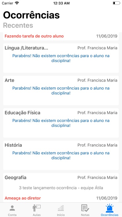 Diário Aluno screenshot-3