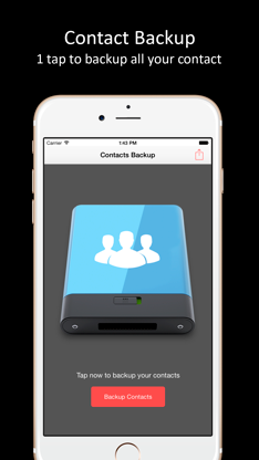 Contacts Backup Lite screenshot 1