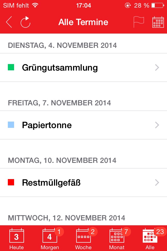 Abfall App Sigmaringen screenshot 3