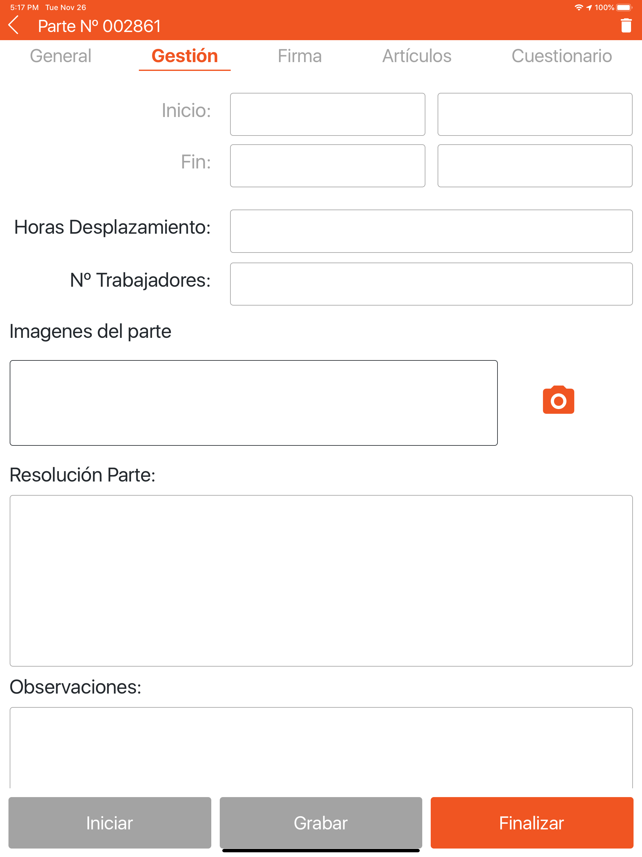 Partes y Personal screenshot 14