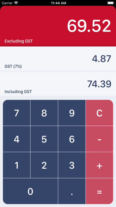 Singaporean GST Calculatorのおすすめ画像1