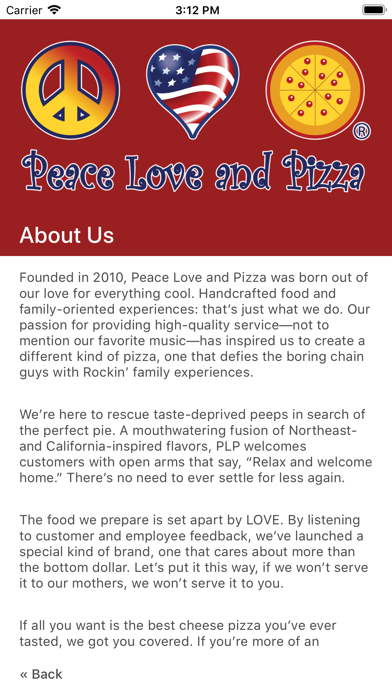 Peace Love & Pizza screenshot 2