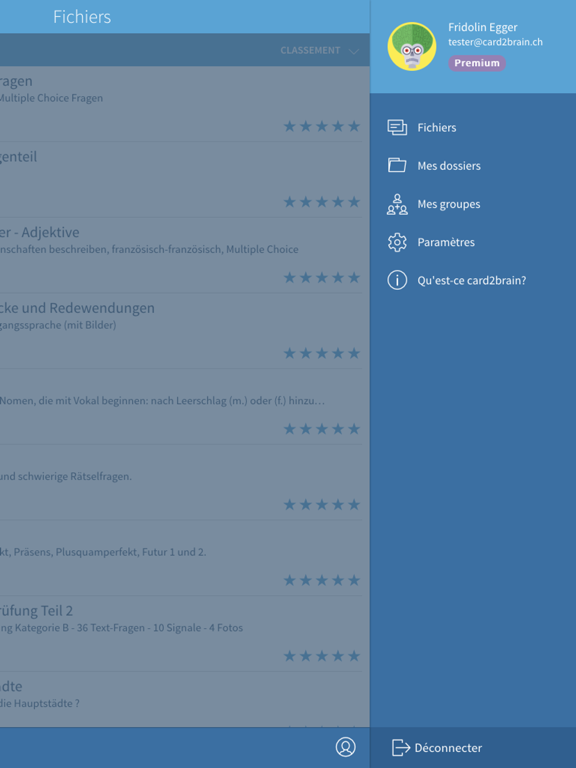 Screenshot #5 pour card2brain cartes mémoires