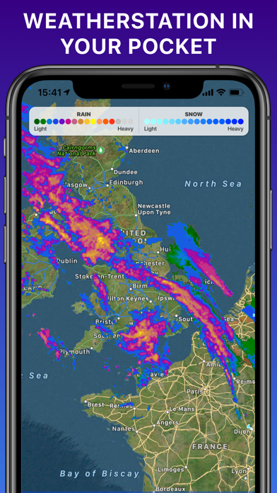 雨のレーダー- ライブ天気図のおすすめ画像6