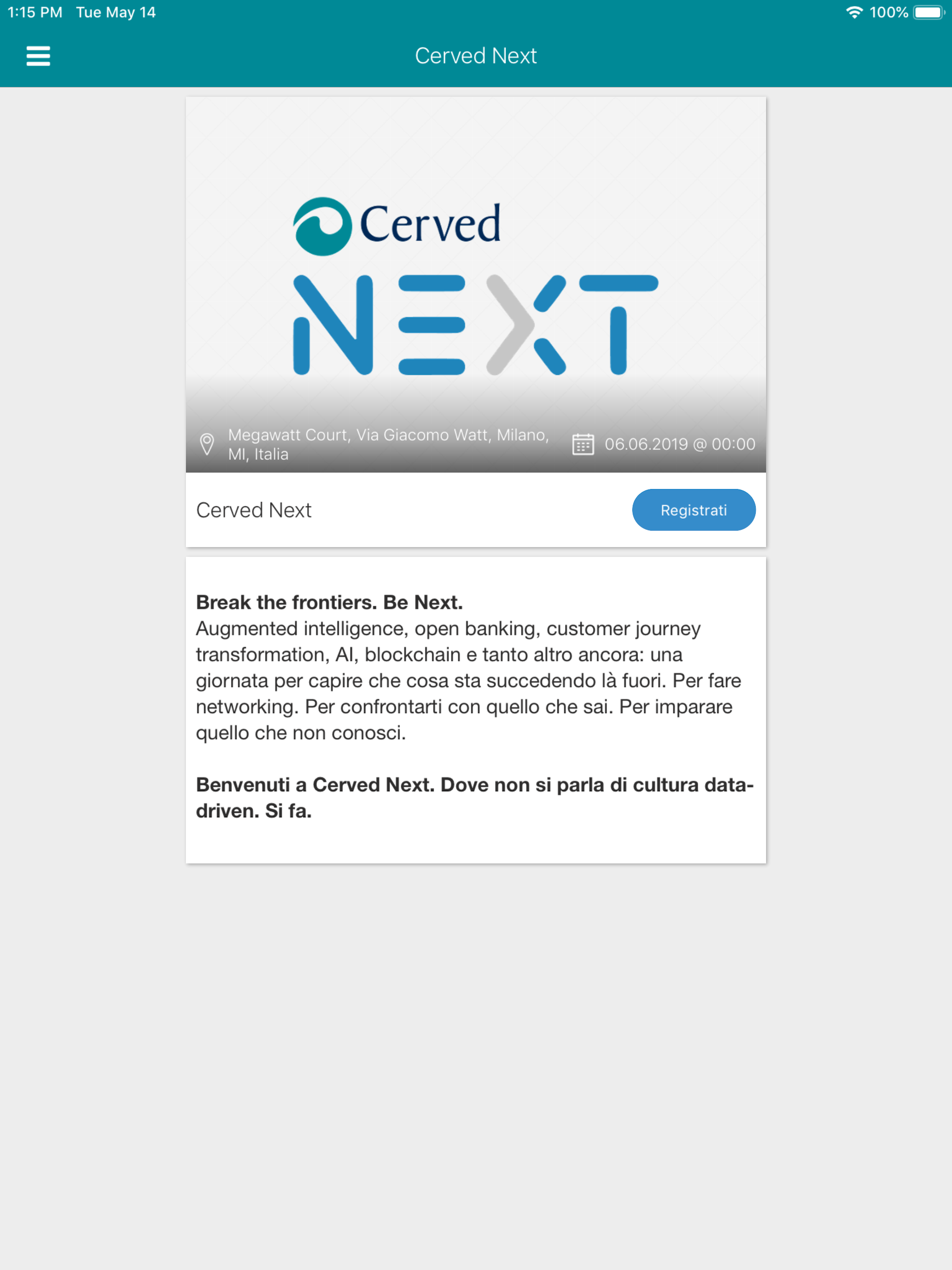 Cerved Events screenshot 6