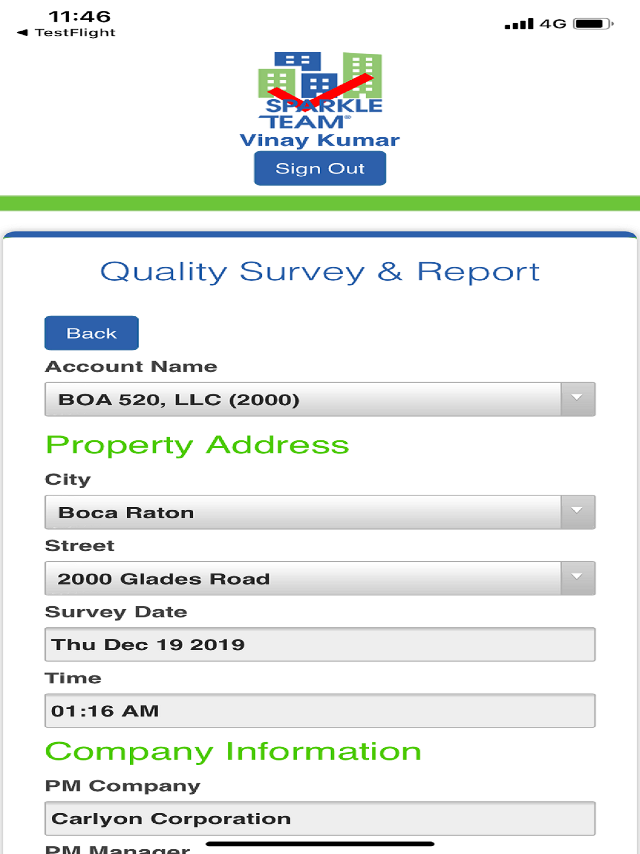SparkleTeam Quality Survey screenshot 7