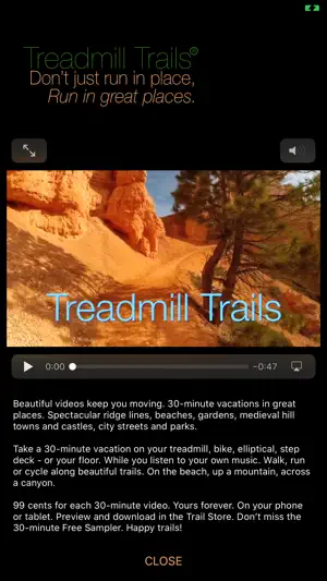 Treadmill Trails screenshot 1