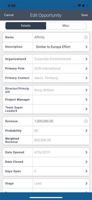Deltek CRM for PS