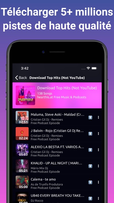 Downloader de Musique & Player pour PC  Télécharger gratuit sur
