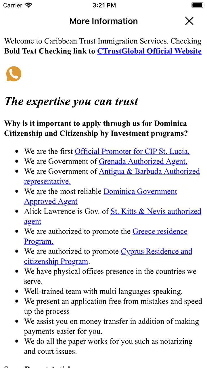 CTrustGlobal Visa Guide screenshot 5