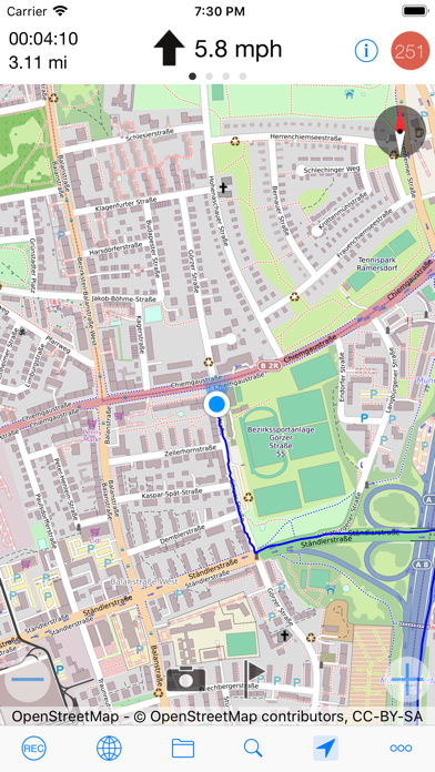 myTracks - The GPS-Logger Screenshot