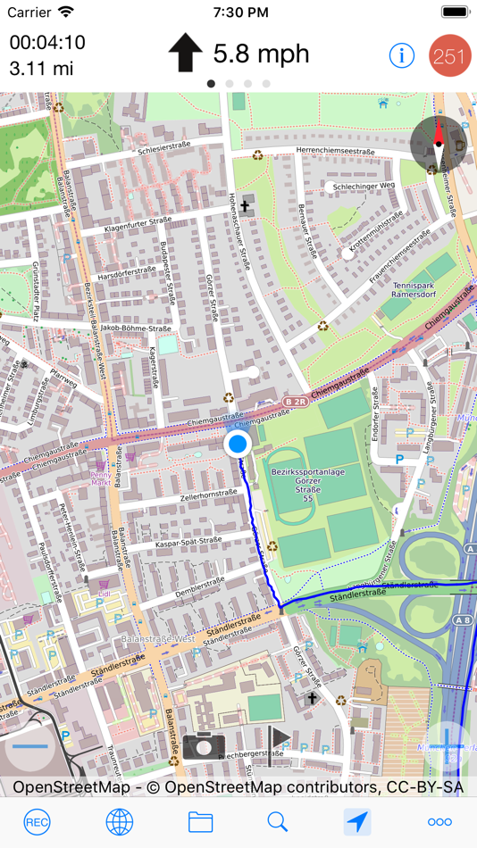 #4. myTracks - The GPS-Logger (iOS) بواسطة: Dirk Stichling