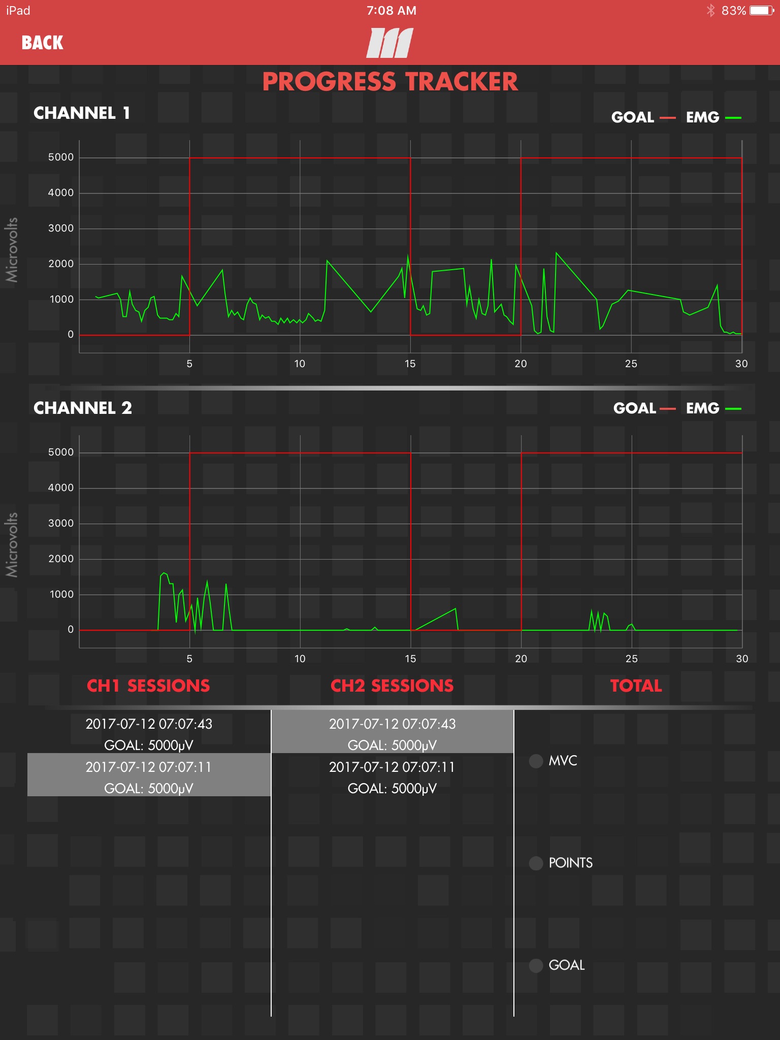 mTrigger™ Biofeedback screenshot 4