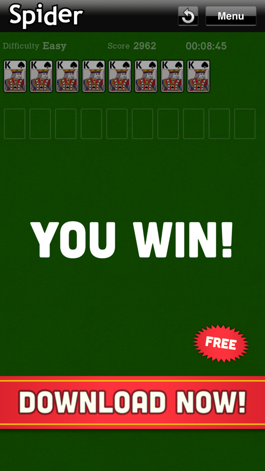#6. Spider Solitaire Classic Cards (iOS) 作者: OutOfTheBit Ltd