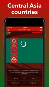 Asia Geography Quiz Flags Maps screenshot
