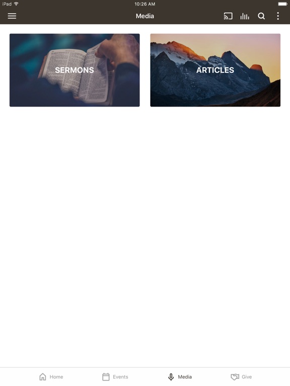 Mission of Grace Church iPad screenshot 2 - Education app