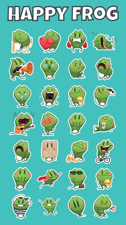 Sticker Me: Happy Frog