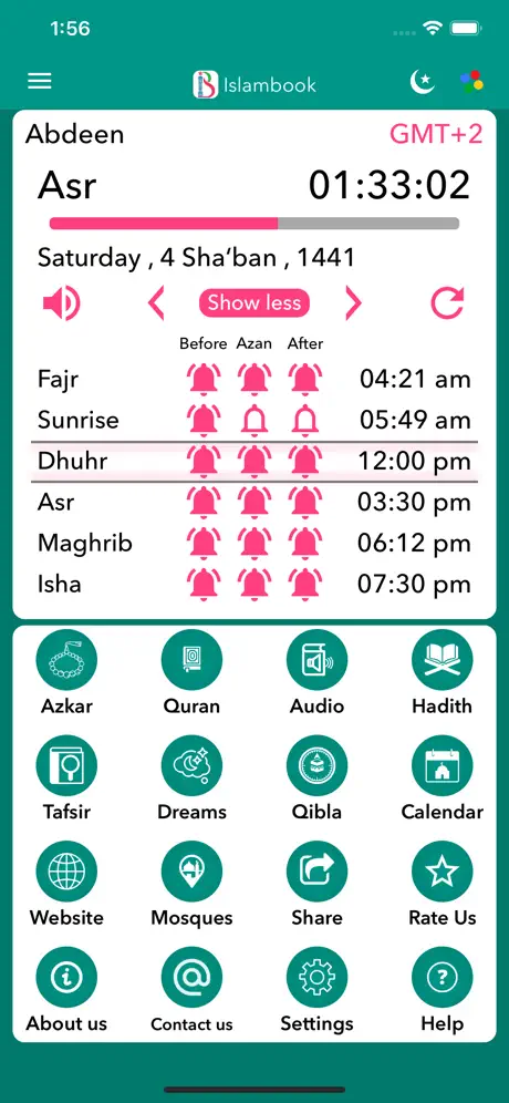 Islambook: Prayer Times, Azkar