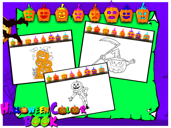 Screenshot #4 pour Halloween pages à colorier