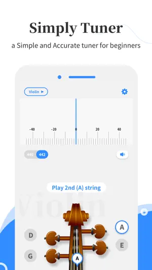 Simply Tuner - Violin, Cello screenshot 1