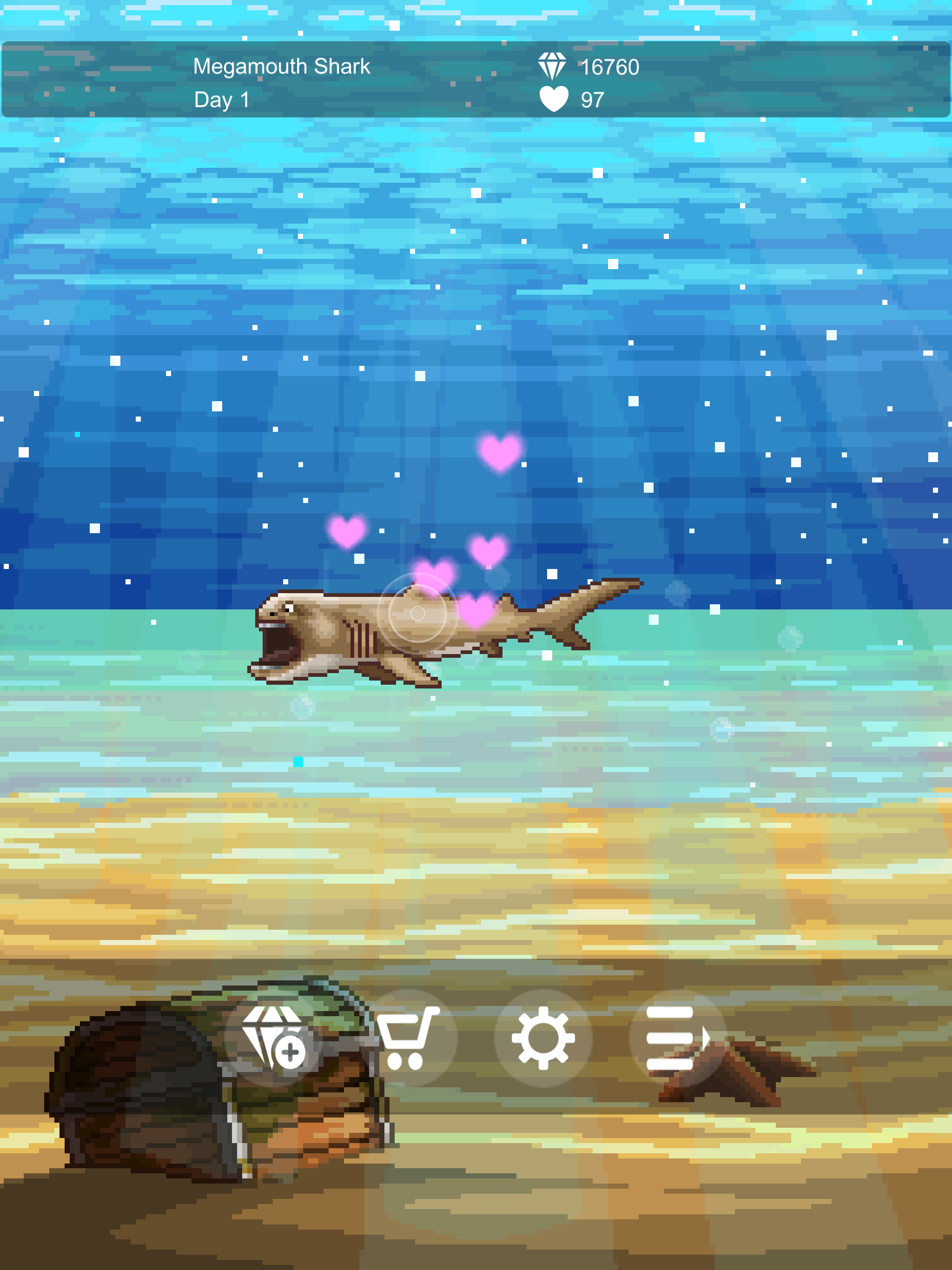 Shark -  Grow with a tap screenshot 8