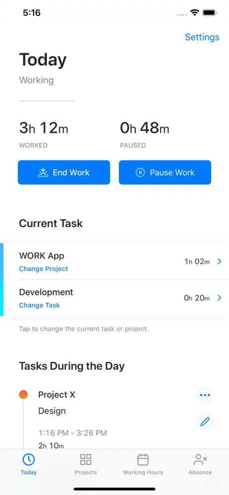 WORK • Time Sheet