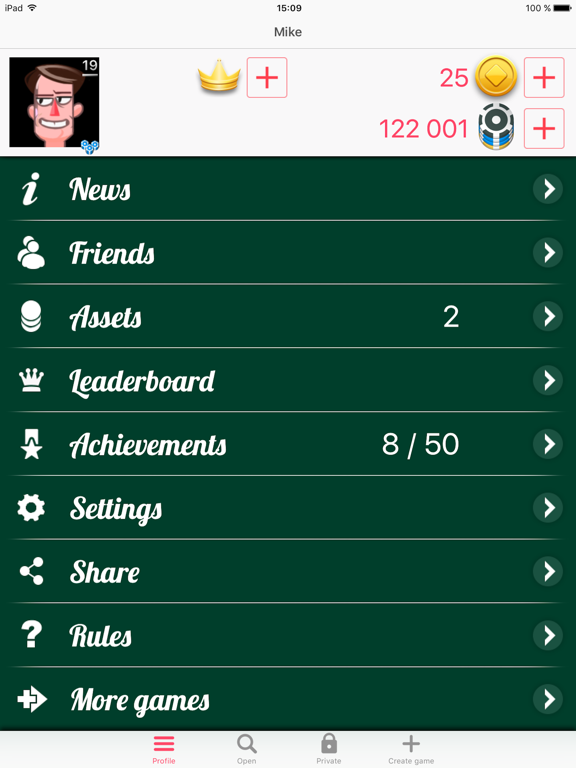 Roulette Online game iPad screenshot