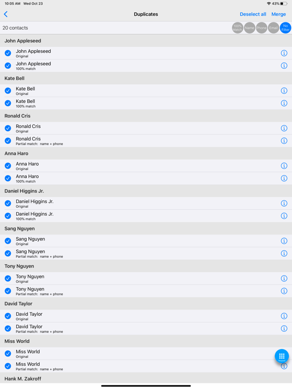 Edit Contact Pro iPad screenshot 4 - Productivity app