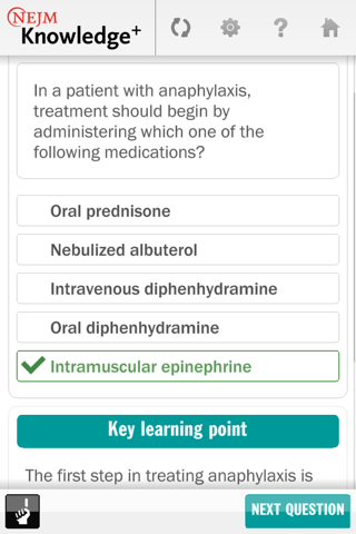 NEJM Knowledge+ IM Review screenshot 3