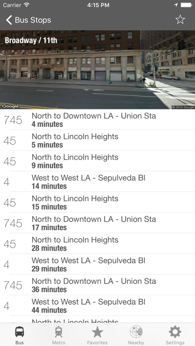 LA Metro and Bus Screenshot