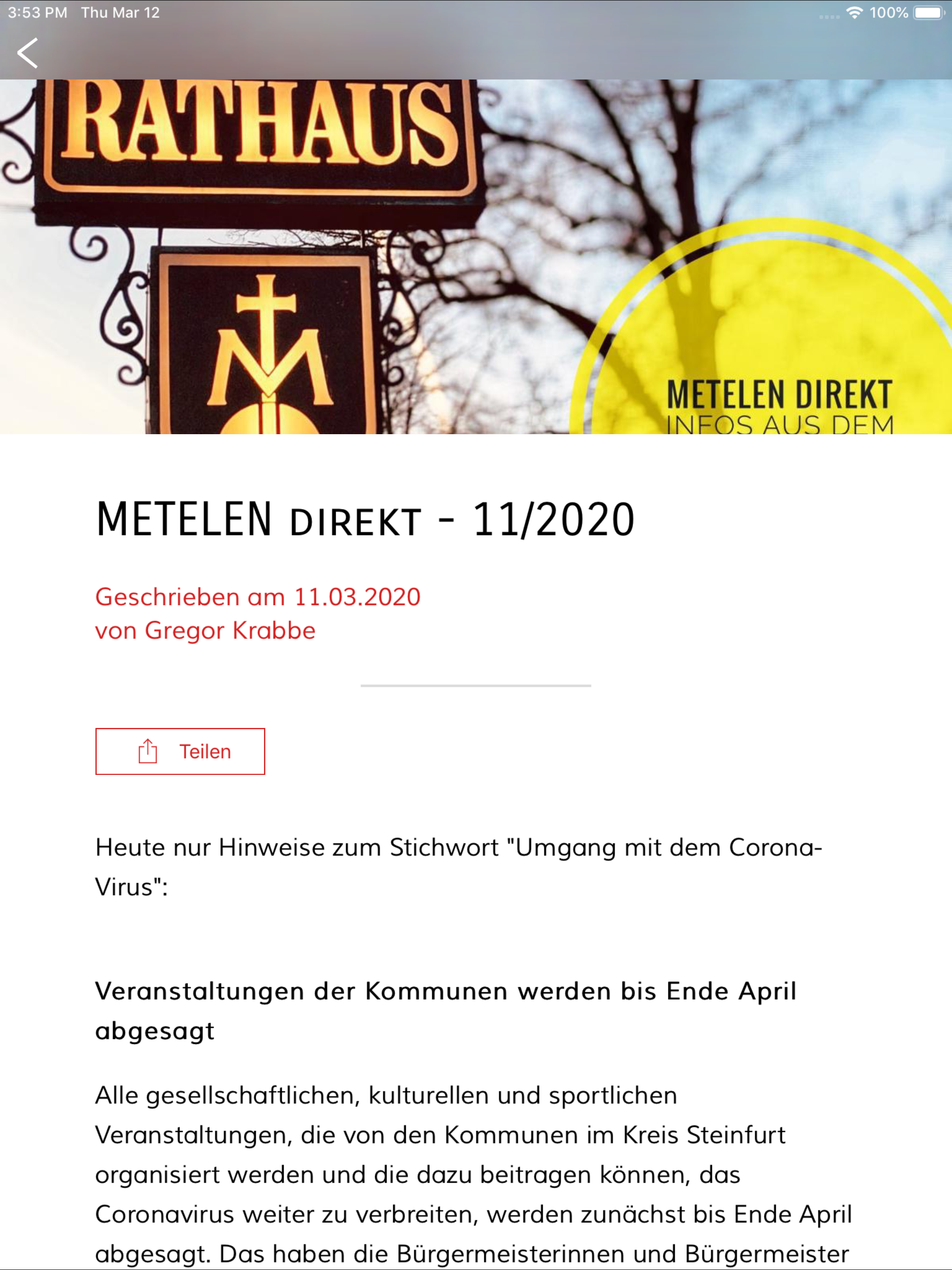Metelen-App