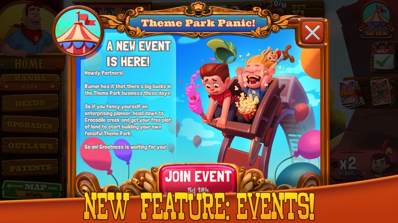 Wild West: Idle Tycoon Clicker screenshot 1