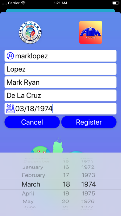 App screenshot