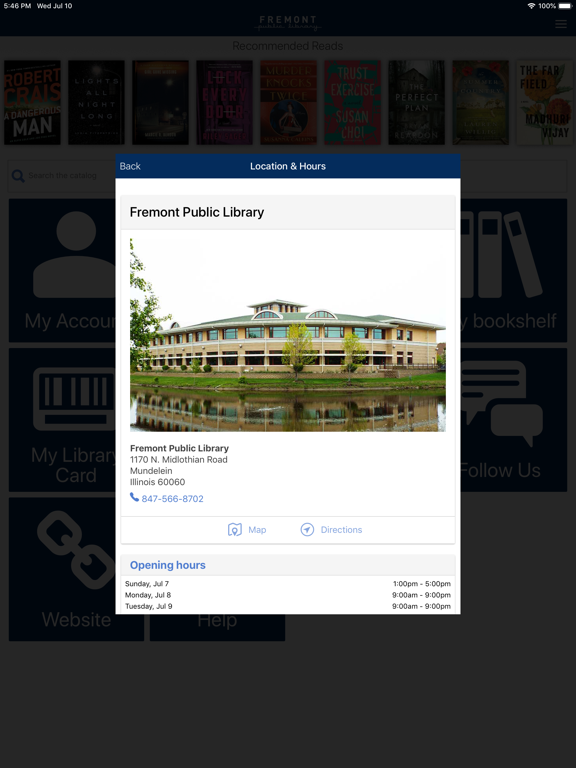Fremont Library iPad screenshot 2 - Education app