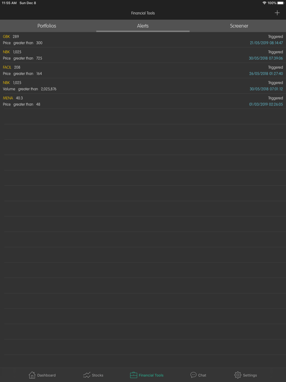 Jibla Finance iPad screenshot 3 - Finance app