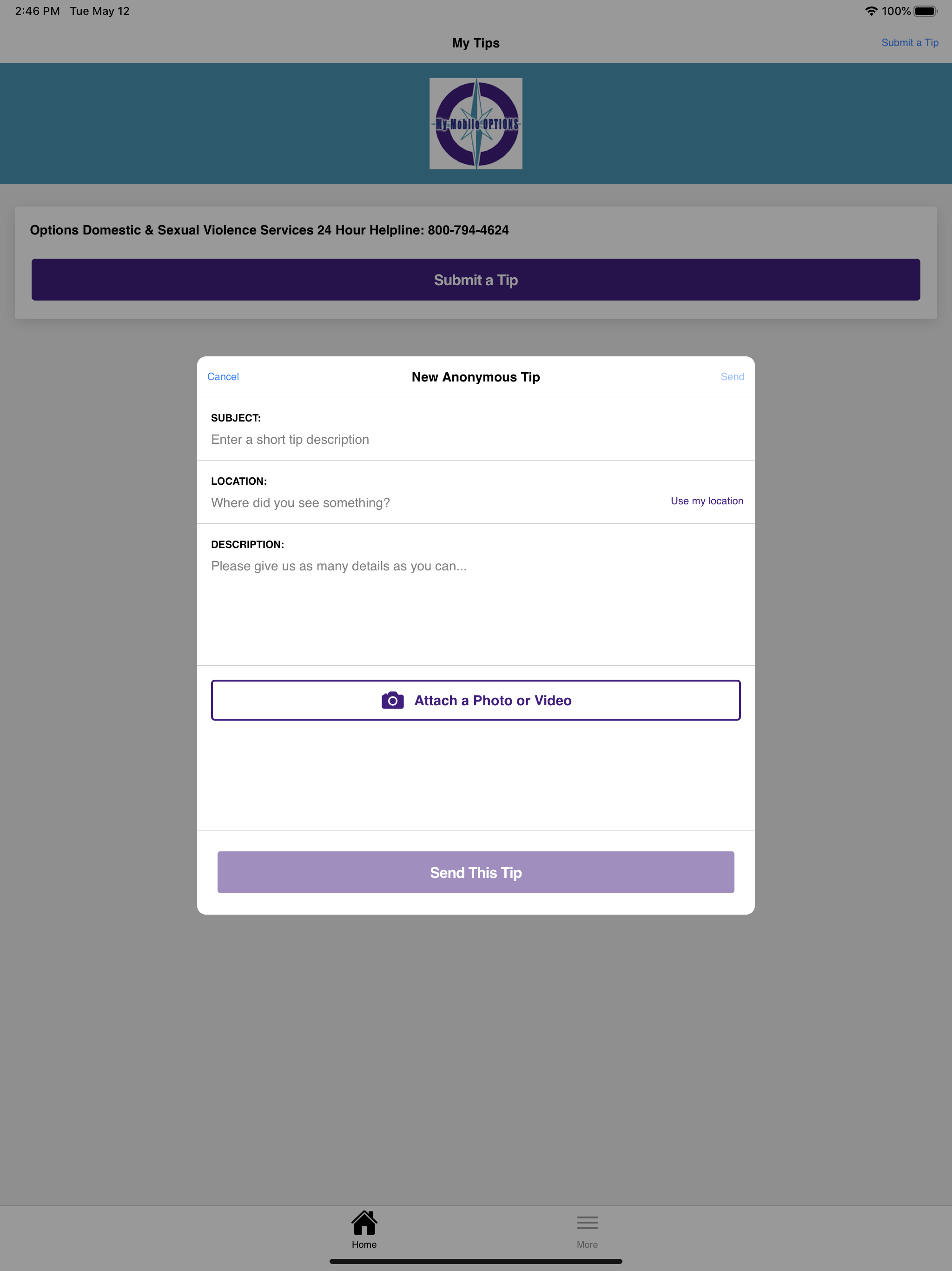 My Mobile Options