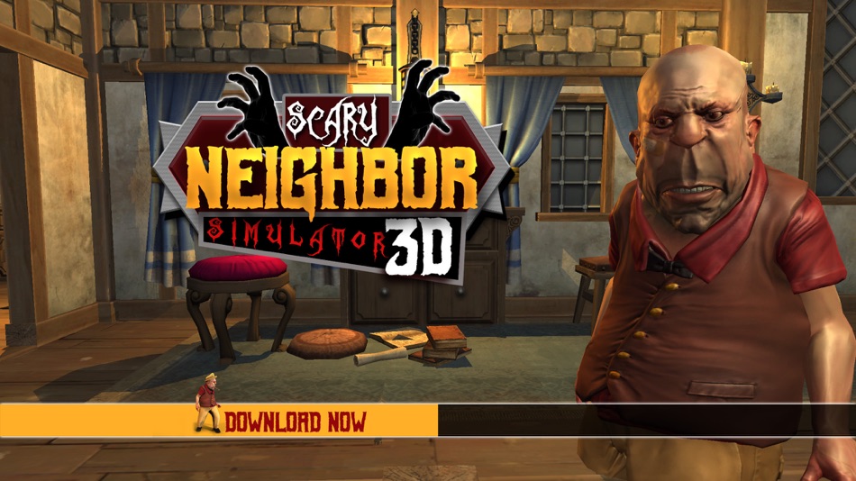 #5. Scary Neighbor Simulator 3D (iOS) Podle: BLEEDING EDGE STUDIO LTD