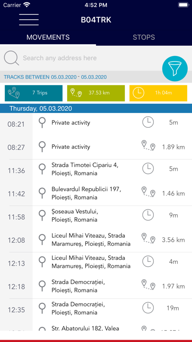 iTrack - Fleet Management Screenshot