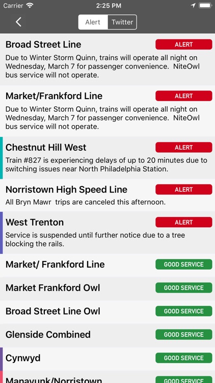 onTime : SEPTA Rail, Bus screenshot-4