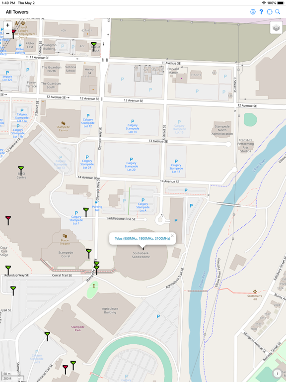 TowerLocator Canada iPad screenshot 2 - Reference app