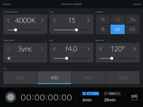 Blackmagic Camera Control