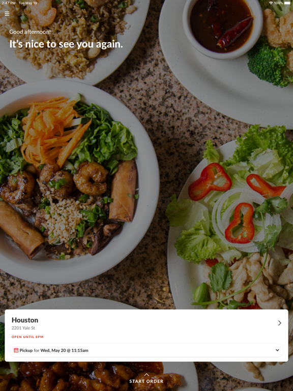Heights Asian Cafe HTX iPad screenshot 2 - Food & Drink app
