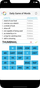 Daily Game of Words screenshot #3 for iPhone