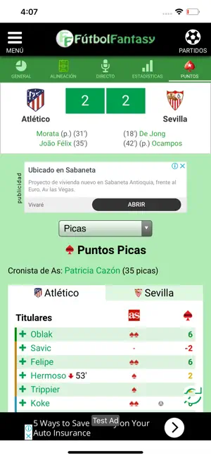 FútbolFantasy iPhone screenshot 3